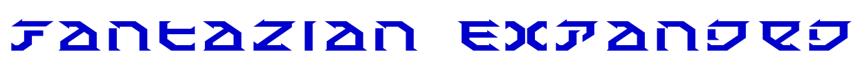 Fantazian Expanded шрифт